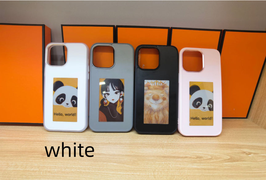 Phone Case with changeable back photo NFC connected