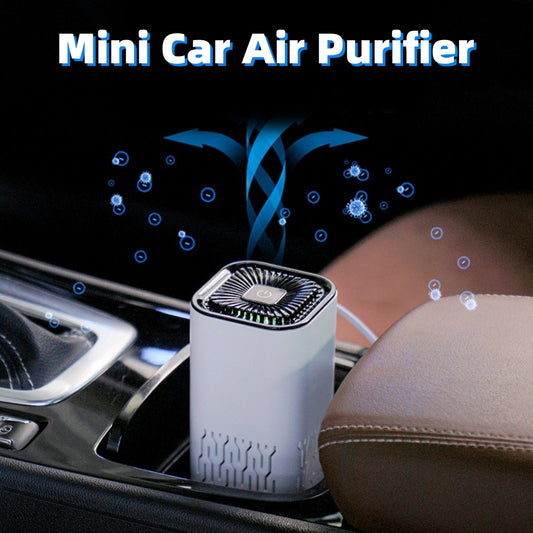 Car Air Purifier Portable Negative Ion Generator Remove Formaldehyde Dust Smoke Air