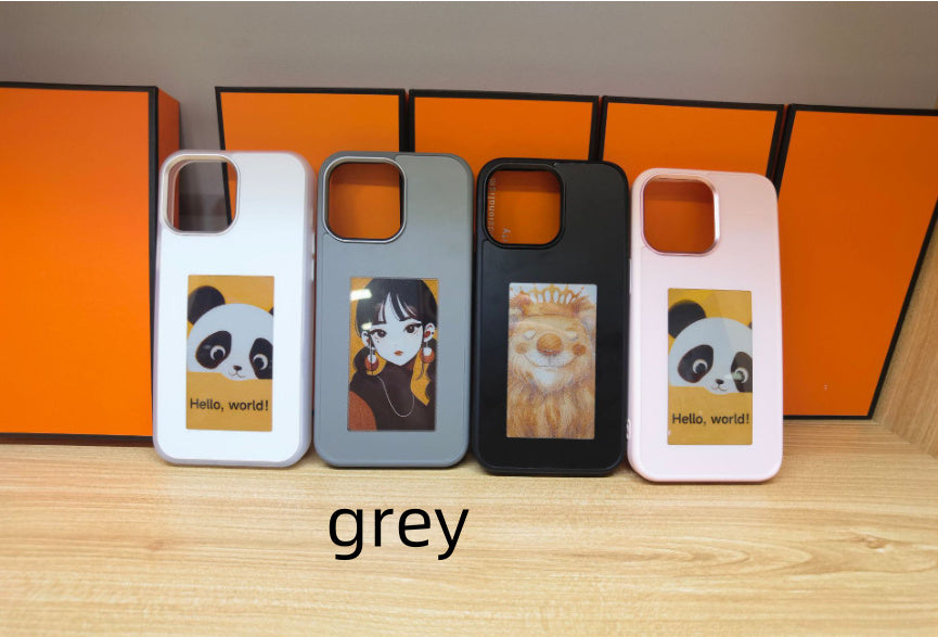 Phone Case with changeable back photo NFC connected